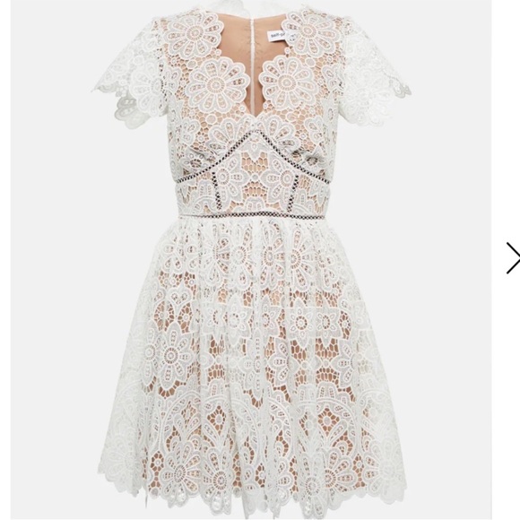 Self Potrait Guipure Lace Mini Dress - Picture 4 of 4